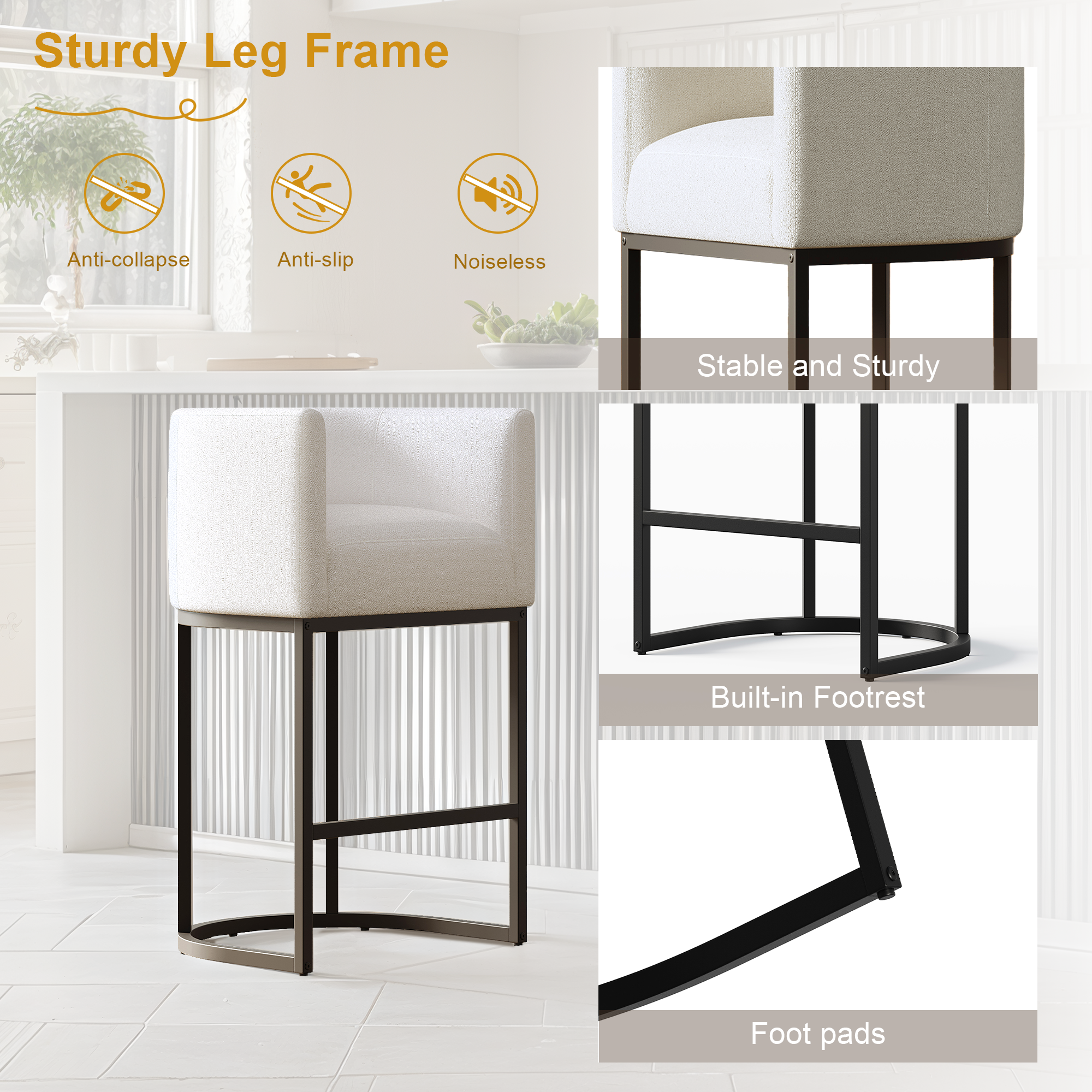 Lasigeli Bar Stools 26